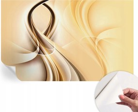 Öntapadós tapéta Fali furnér 3D hatás Hullámzó vonalak 416x254 cm