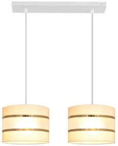 Csillár zsinóron HELEN 2xE27/15W/230V krém