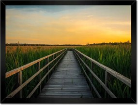 Poszterek keretben 40x30 Tájkép Naplemente