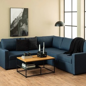 Natúr színű dohányzóasztal tölgyfa dekoros asztallappal 60x90 cm Gila – Actona