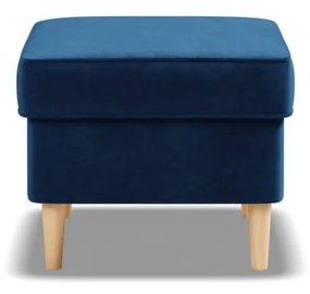 Uszak lábtartó, bársony, kék