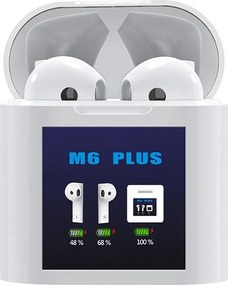 Air M6 Plus hőmérővel - TWS Bluetooth fülhallgató NZH-CW778
