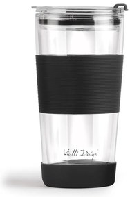 Fekete termobögre 600 ml Fuori – Vialli Design