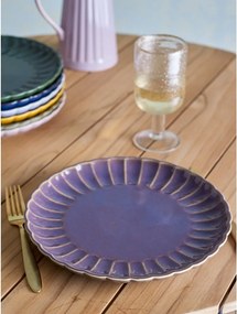 Sötétlila kőedény tányér ø 27 cm Latina – Bloomingville