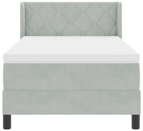 Kontinenságy Matrac Átlagos Szürke 90x200 cm Bársony
