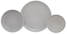 18 részes szürke porcelán étkészlet