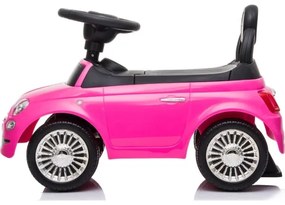 Push autó Fiat 500 2xAA rózsaszín