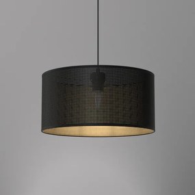 Csillár zsinóron LOFT SHADE 1xE27/60W/230V á. 40 cm fekete/arany