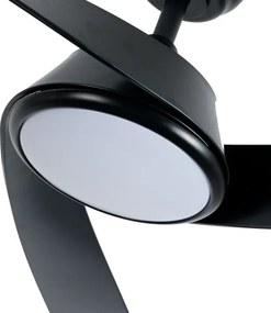 ZEVENTI - LED mennyezeti ventilátor AERYS  LED/24W/230V Wi-Fi Tuya fekete + távirányító
