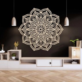 Fából készült mandala a falon | COUNESS