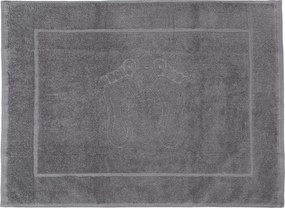 Szállodai törölköző lábtörlő fürdőszoba szőnyeg Rosa 70x50 cm 650g/m2 szürke