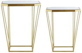 Dohányzóasztal szett 2 db SIENE (MDF) (arany). 1018586