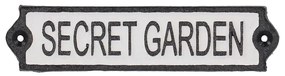 Öntöttvas falitábla 21x5 cm Secret Garden – Esschert Design