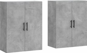 vidaXL 2 db betonszürke faliszekrény 69,5x34x90 cm