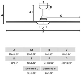 FARO 33809-1TW - HEYWOOD LED ventilátor 10W 230V 2700/4000/6500K + DO