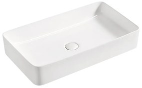 EROS - Top Counter pultra ültethető porcelán mosdó - SLIM 2 - 61 x 35 x 11 cm