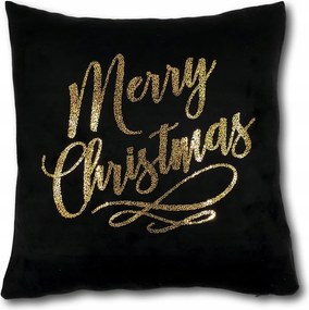 Párnahuzat Fekete Arany velúr mintás