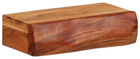 2 darab tömör akácfa fali polc 30x17x8 cm