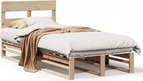 vidaXL tömör fenyőfa ágy matrac nélkül 90 x 200 cm