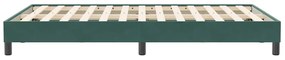 sötétzöld bársony rugós ágy matrac nélkül 120x210 cm
