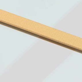 aranyszínű átlátszó ESG üveg és alumínium tolóajtó 102,5x205 cm