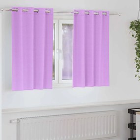 Függönyök függönyökkel 2 pcs Lila 140x140cm Poliészter