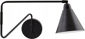 Game fali lámpa 70 cm House Doctor, fekete-ezüst