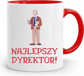 Igazgatónak Piros Bögre Legjobb Igazgató fényképes nyomtatással