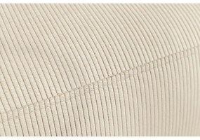 Krémszínű bársony sarokkanapé Enjoy – Bobochic Paris