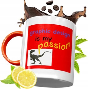 Narancssárga Bögre Grafikusoknak Tökéletes Ajándék fényképes nyomtatással