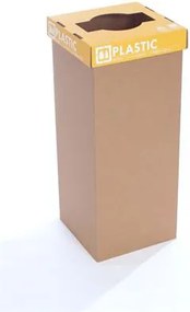 Szelektív hulladékgyűjtő, angol felirat, 50 l, RECOBIN Office, sárga (URE018)