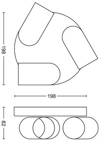 Philips 50583/30/PN - Spotlámpa MYLIVING PONGEE 3xGU10/5,5W/230V