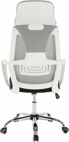 Irodai szék, szürke/fekete/fehér, TAXIS