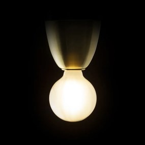 RENDL REACH mennyezeti lámpa szálcsiszolt sárgaréz 230V LED E27 11W