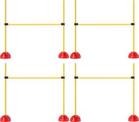 PawHut Agility Szett Kutyák számára - 4 Részes Töltött Agility Felszerelés Kutyaképzéshez | Aosom