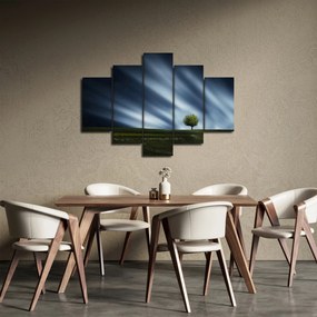 Az aurora borealis képe egy lápvidéken (150x105 cm)
