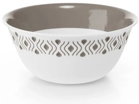STEFANPLAST Műanyag tál Tosca 23 cm átmérőjű fehér/világosszürke