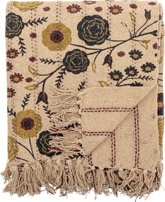 Barna újrahasznosított pamut takaró 130x160 cm Eydis – Bloomingville