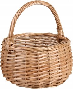 Kerek fonott kosár fejpánttal 20 cm univerzális dekorációs kiegészítő