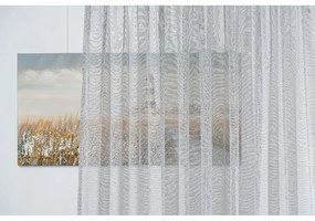 Szürke átlátszó függöny 300x245 cm Carmine – Mendola Fabrics