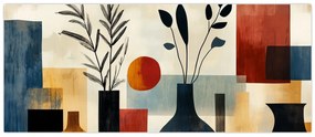 Kép - Kubista vázák (120x50 cm)