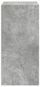 betonszürke szerelt fa ruhásszekrény 48 x 41 x 102 cm