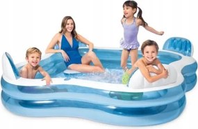 Intex 56475NP Családi felfújható medence 4 személyes ülésekkel 229x229x66 cm