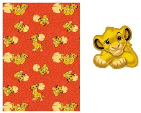 Disney Az Oroszlánkirály Nap Time polár takaró és forma párna szett