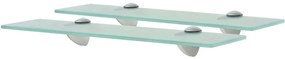 2 db lebegő üvegpolc 40 x 10 cm 8 mm