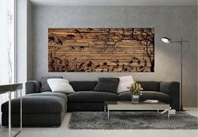 Fotótapéta Fák madarak erdő nyugalom minimalizmus elegancia 250x104 +ragasztó