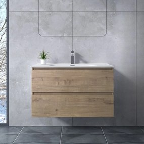 Catania || Sonoma fürdőszoba szekrény mosdóval 70cm