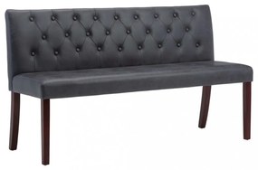 szürke művelúr pad 148,5 cm