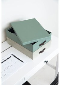 Zöld karton rendszerező dokumentumokhoz Oskar Canvas Paper Laminate – Bigso