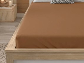 Mikroszálas lepedő MICROVELLE barna 90x200 cm